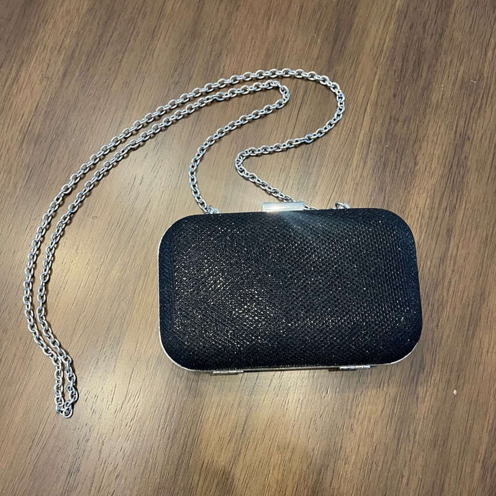 Jessica McClintock black evening bag